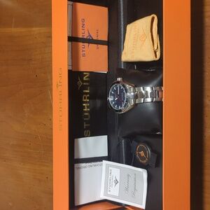 Stuhrling Original Men's Aquadiver Regatta Endeavor Swiss Quartz Watch